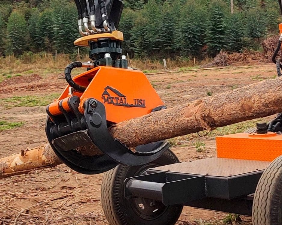 Garra florestal para mini grua